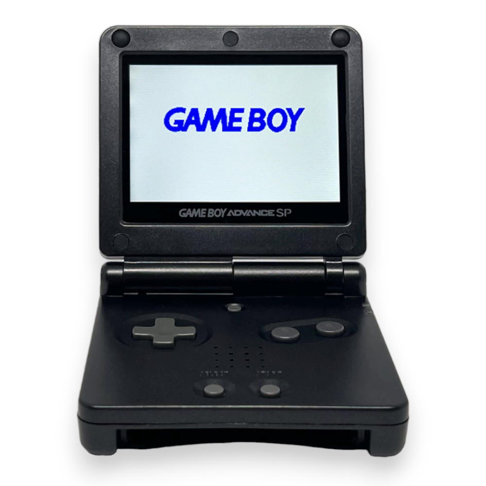 Konsole GBA SP schwarz IPS V3 Mod + Netzteil