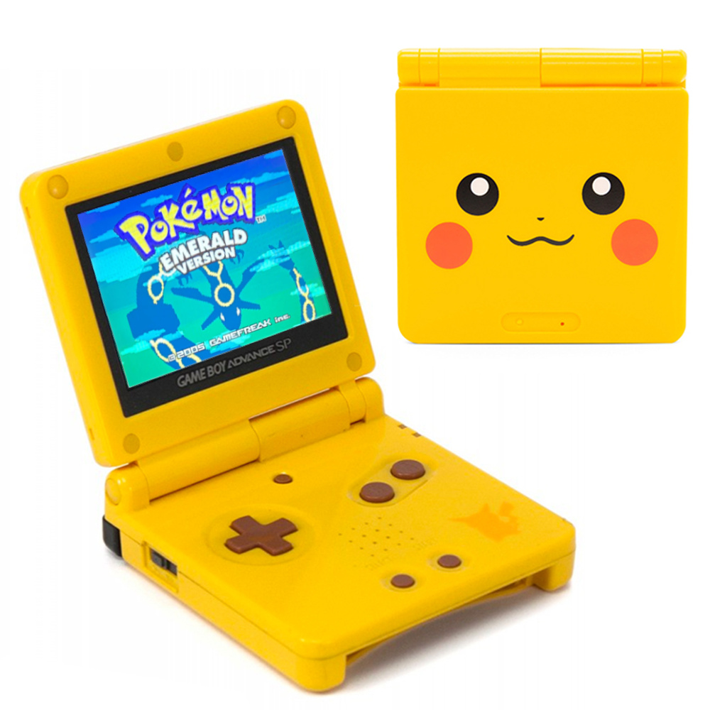 Konsole GBA SP Pikachu Edition IPS V2 LCD Display Mod + Netzteil — Pikachu Edition IPS V2 LCD Display Mod