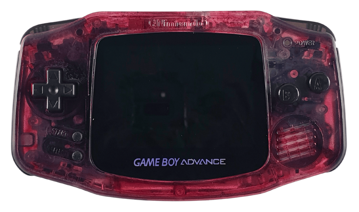Konsole GBA Bloodlust - schwarze Buttons IPS V2 LCD Display Mod