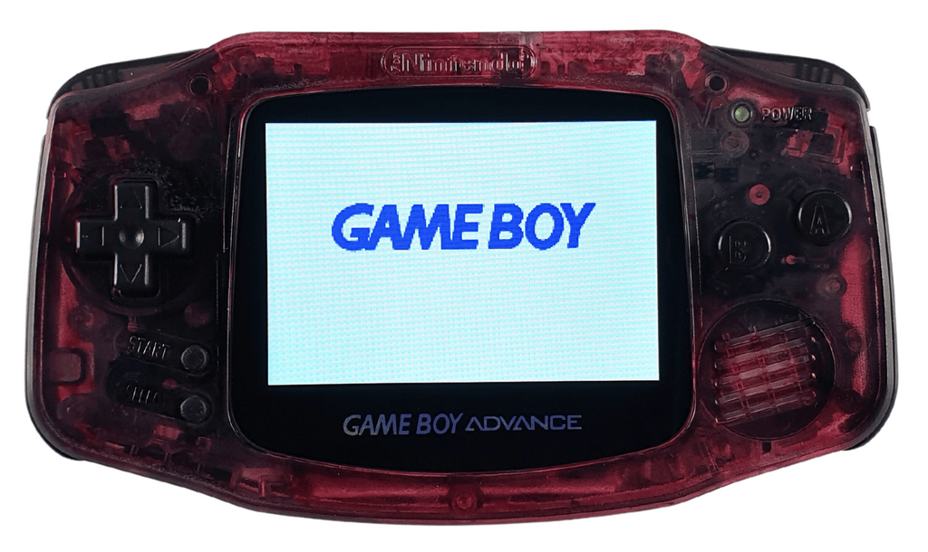 Konsole GBA Bloodlust - schwarze Buttons IPS V2 LCD Display Mod