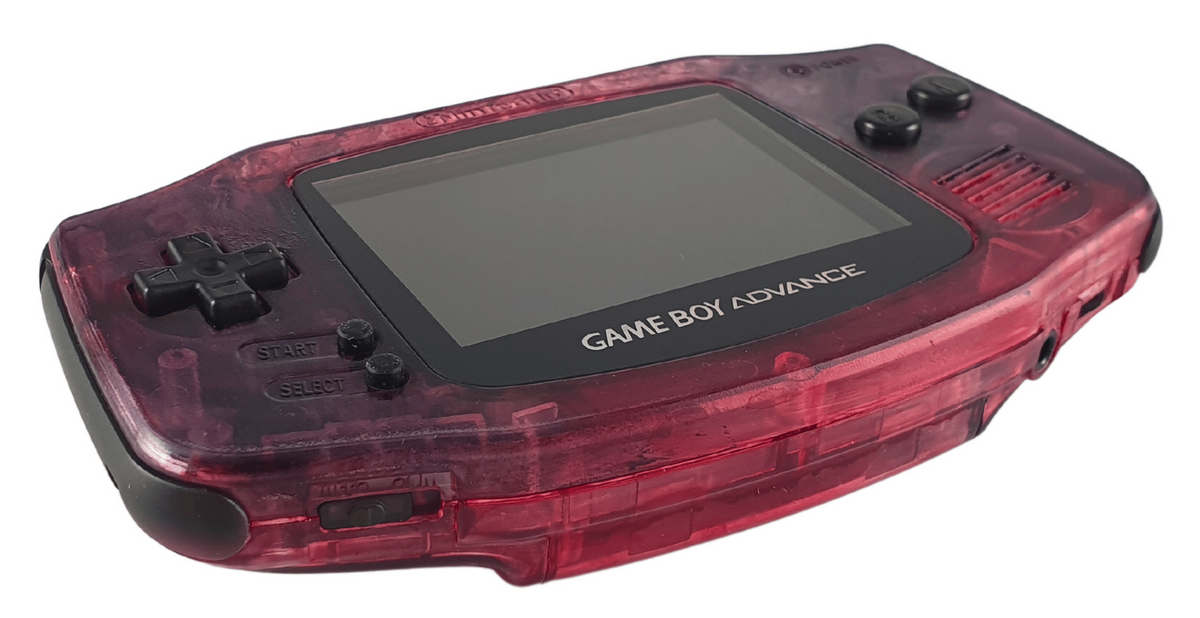 Konsole GBA Bloodlust - schwarze Buttons IPS V2 LCD Display Mod