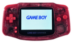 Konsole GBA Bloodlust - rote Buttons IPS V2 LCD Display Mod