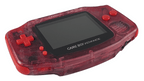 Konsole GBA Bloodlust - rote Buttons IPS V2 LCD Display Mod