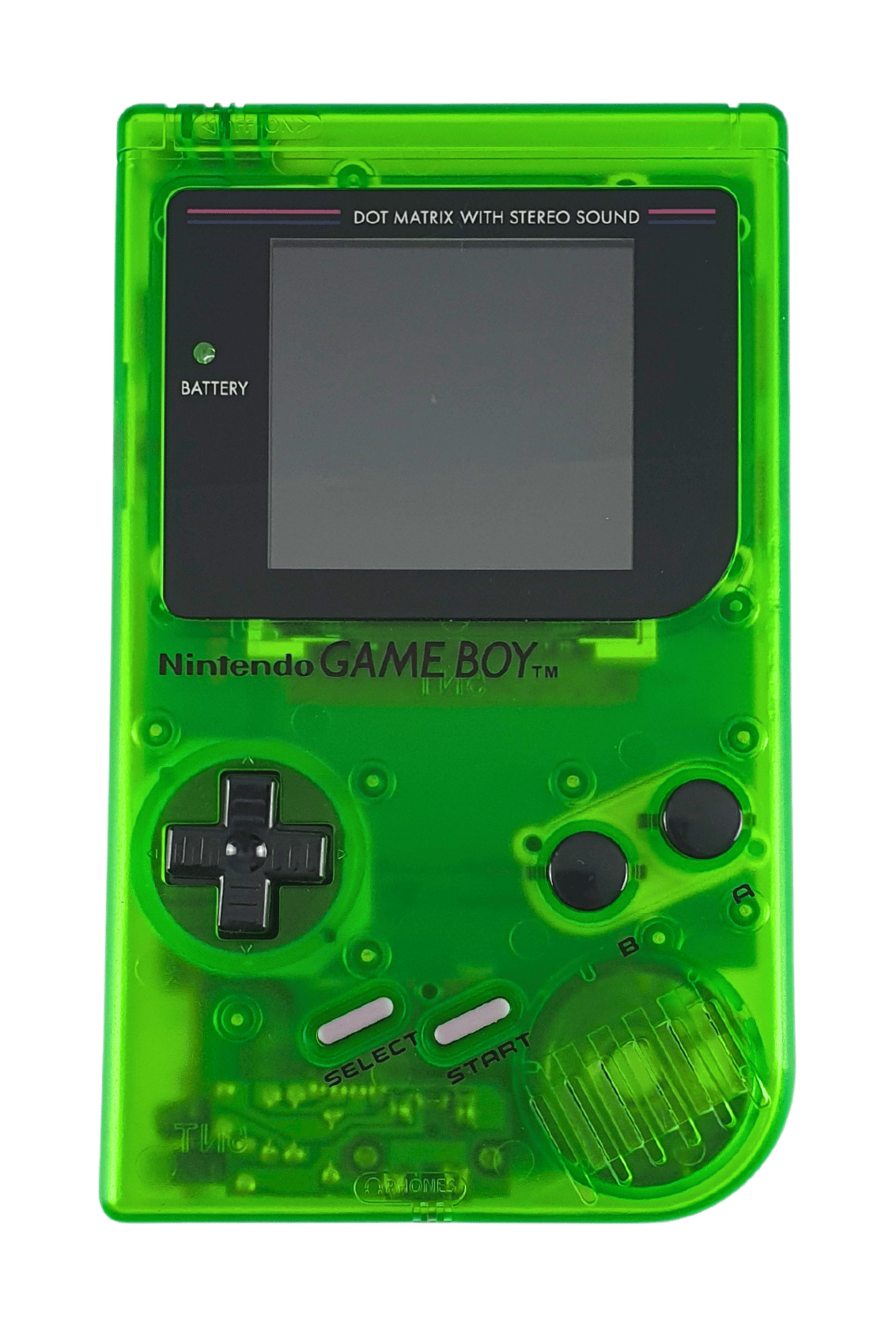 Konsole Classic DMG-01 grün-transp. IPS V4 LCD Display Mod