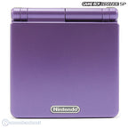 Konsole GBA SP lila - purple IPS LCD + Netzteil