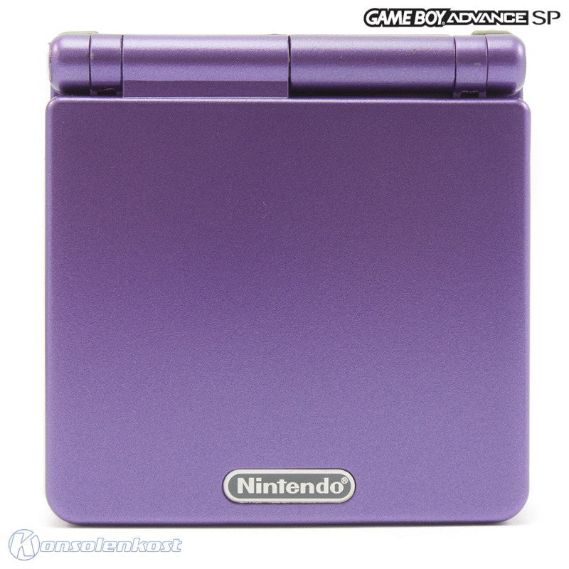 Konsole GBA SP lila - purple IPS LCD + Netzteil