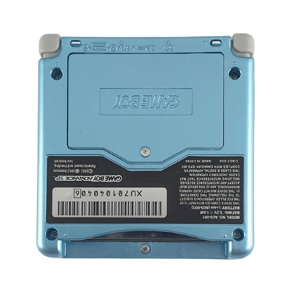 Konsole GBA SP Mario blau IPS V3 Mod + Netzteil