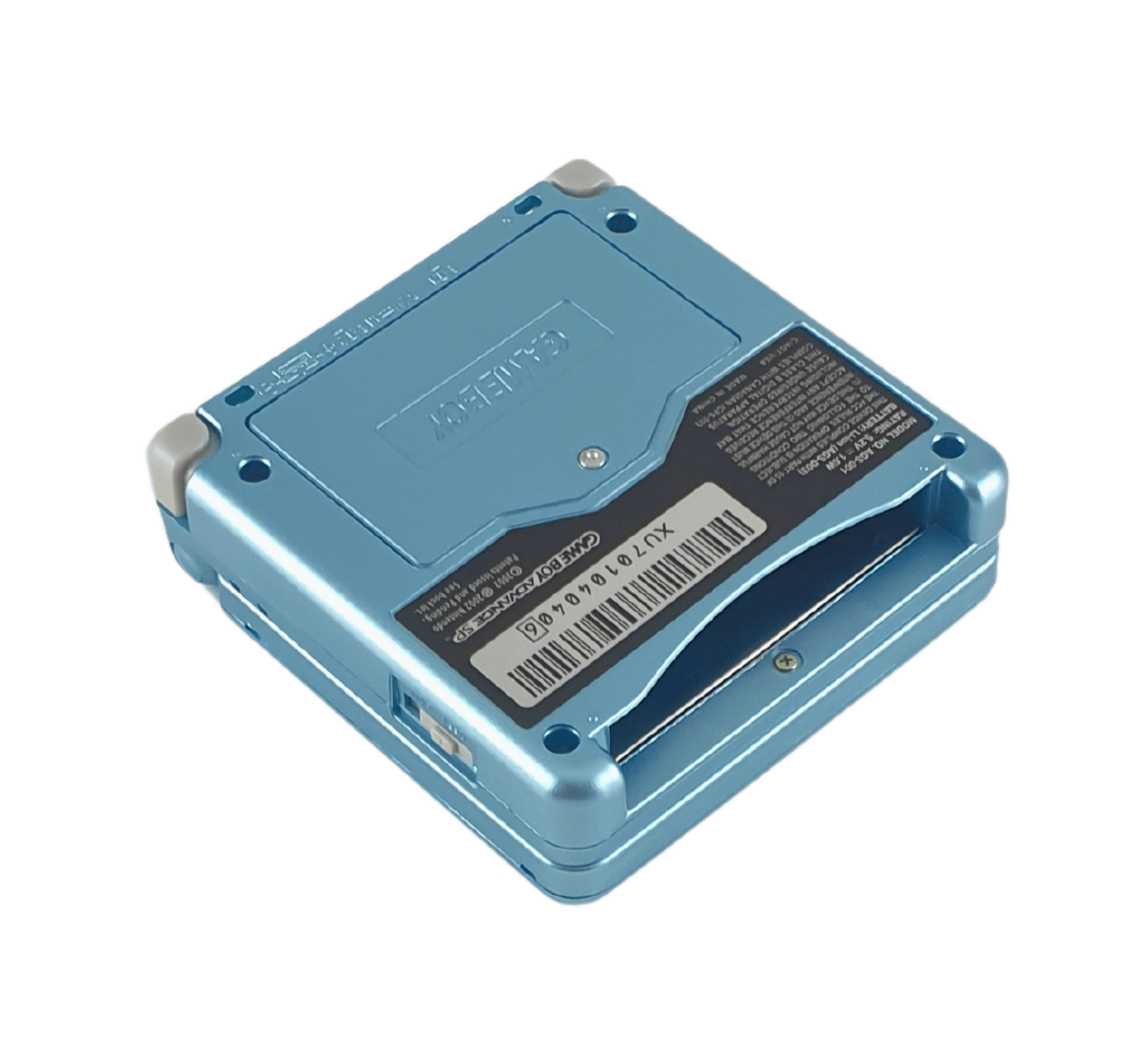 Konsole GBA SP Mario blau IPS V3 Mod + Netzteil