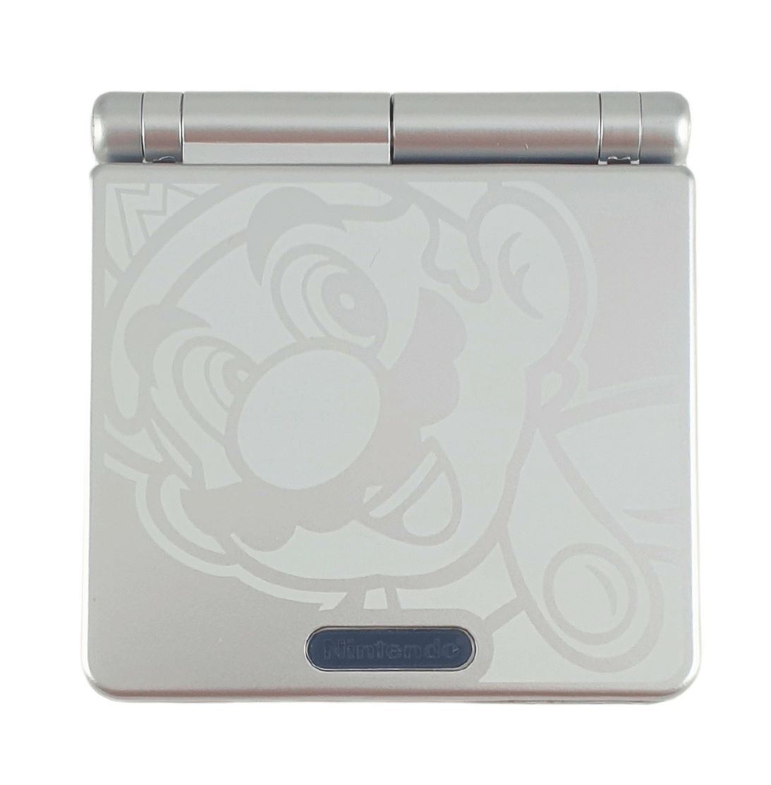 Konsole GBA SP Mario silber IPS V3 Mod + Netzteil