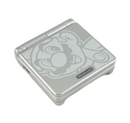Konsole GBA SP Mario silber IPS V3 Mod + Netzteil
