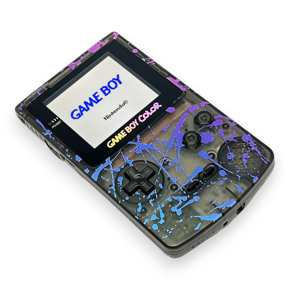 Konsole #Sprinkle Violet Q5 IPS Mod mit größerem Display [Retrosix]