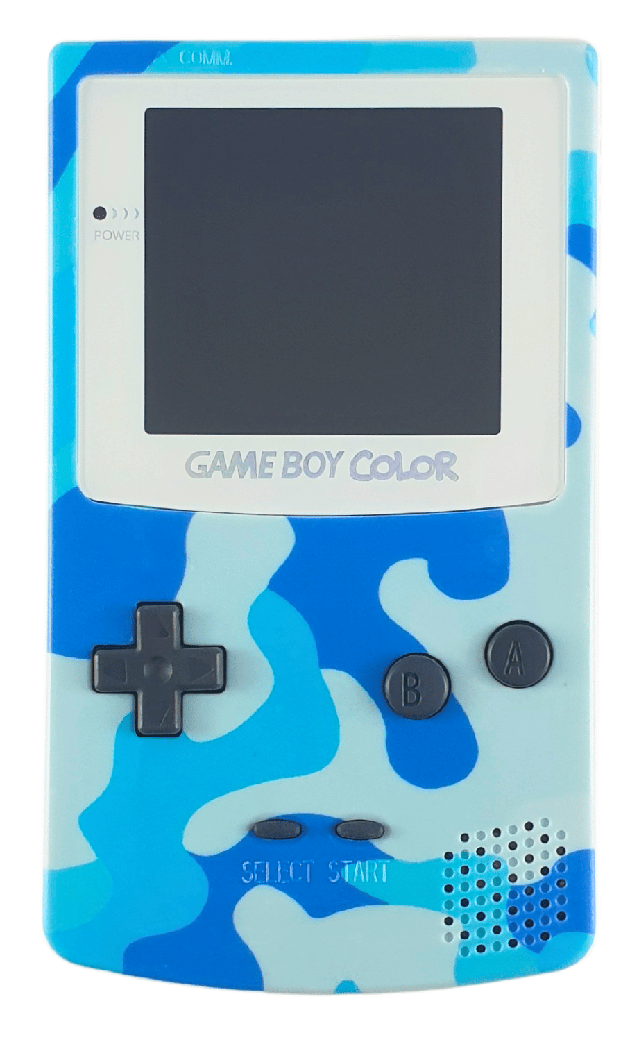 Konsole #Camo Cyan Q5 IPS Mod mit größerem Display [Retrosix]