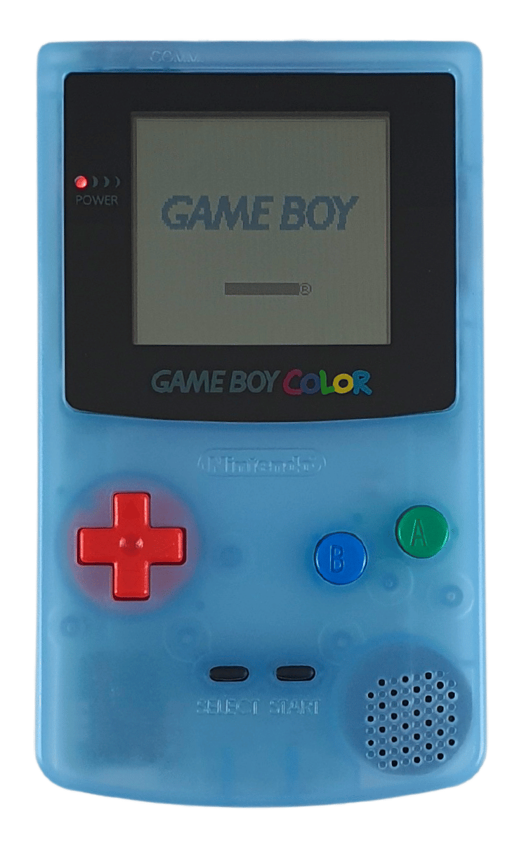 Konsole #GlowInTheDark Blue mit farbigen Buttons