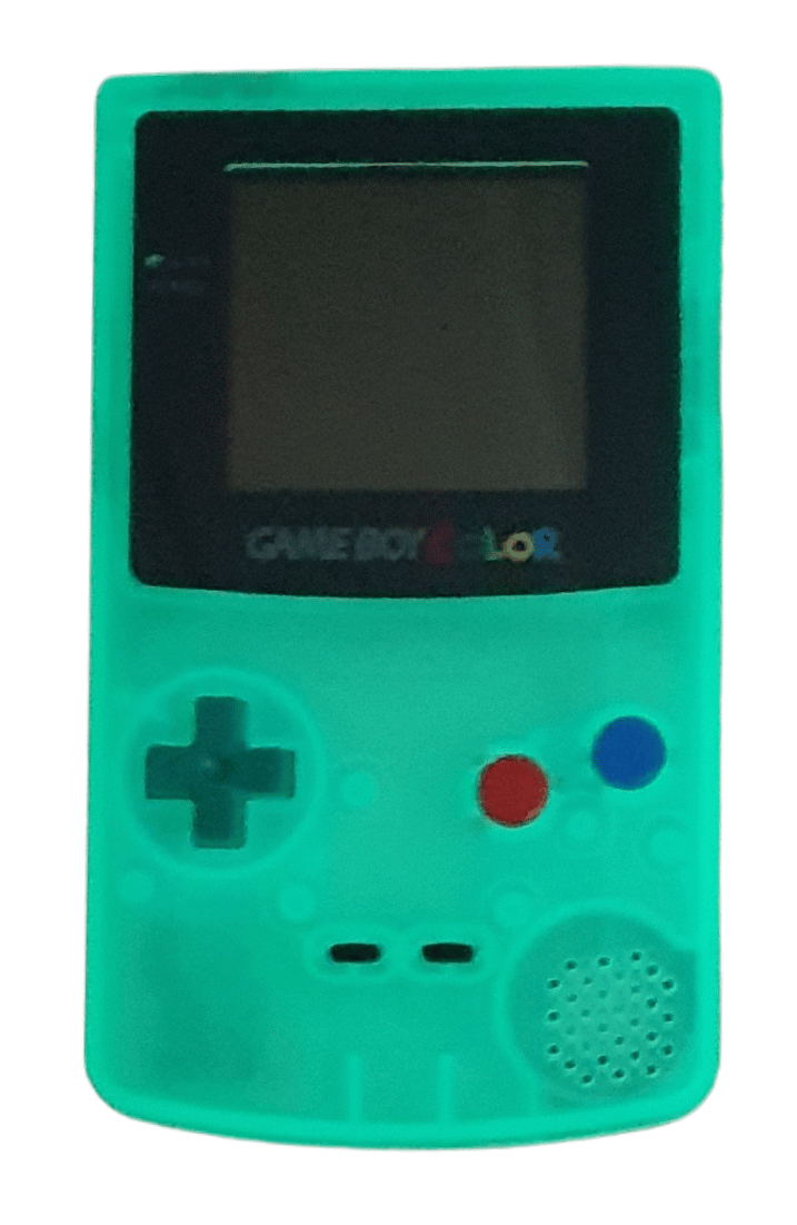 Konsole GlowInTheDark Teal mit farbigen Buttons