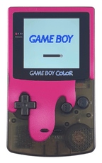 Konsole #Paint Spill Magenta Q5 IPS Mod mit größerem Display [Retrosix]