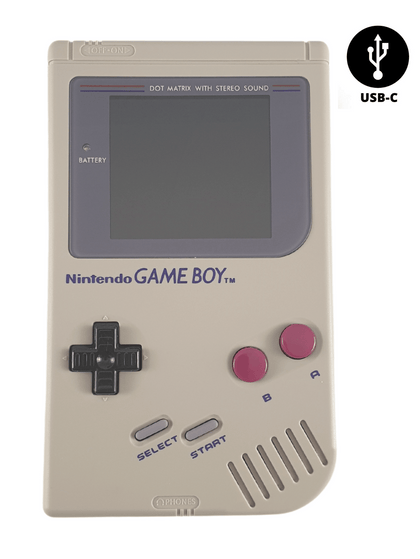 Konsole Classic DMG-01 grau IPS Q5 LCD Display Mod mit USB-C Akku