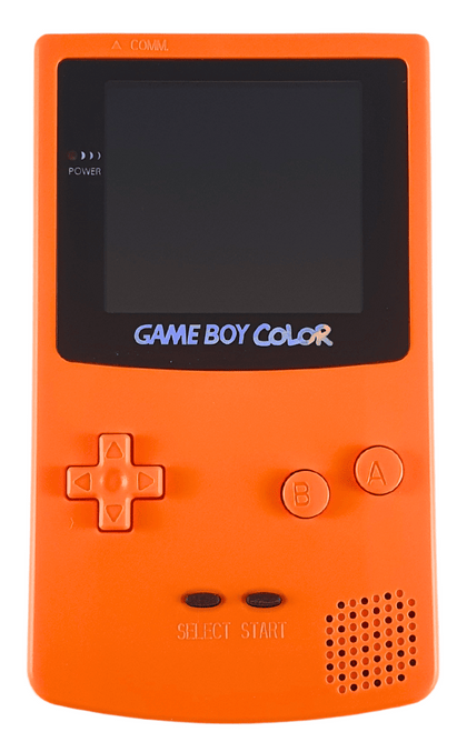 Konsole #Solid Orange Q5 IPS Mod mit größerem Display [Retrosix]