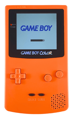 Konsole #Solid Orange Q5 IPS Mod mit größerem Display [Retrosix]