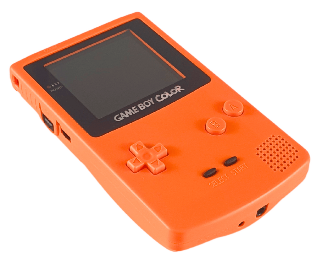 Konsole #Solid Orange Q5 IPS Mod mit größerem Display [Retrosix]