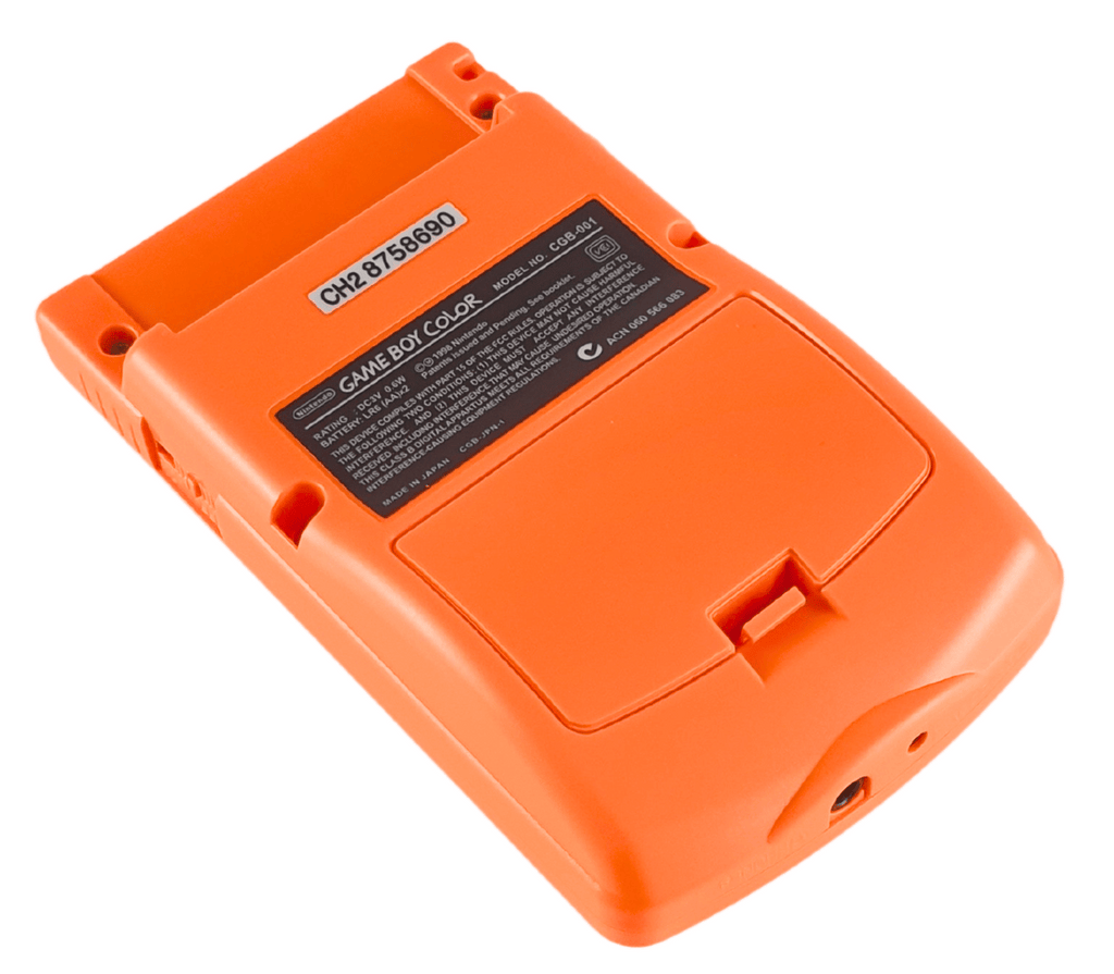 Konsole #Solid Orange Q5 IPS Mod mit größerem Display [Retrosix]