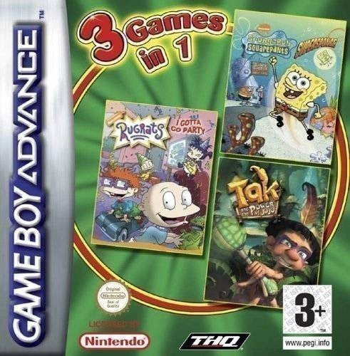 3 in 1: SpongeBob Supersponge + Rugrats Party + Tak: Power of Juju