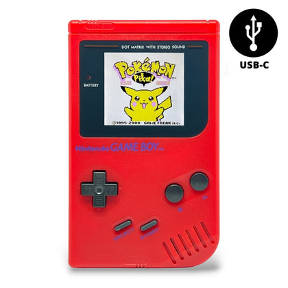 Konsole Classic DMG-01 rot IPS V5 LCD Display Mod + Akku Mod