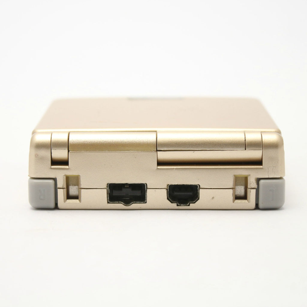 Konsole GBA SP inkl. Netzteil AGS-001 Custom Case Starlight Gold
