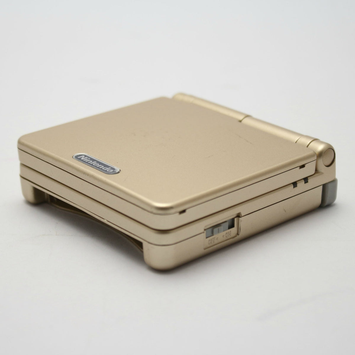 Konsole GBA SP inkl. Netzteil AGS-001 Custom Case Starlight Gold