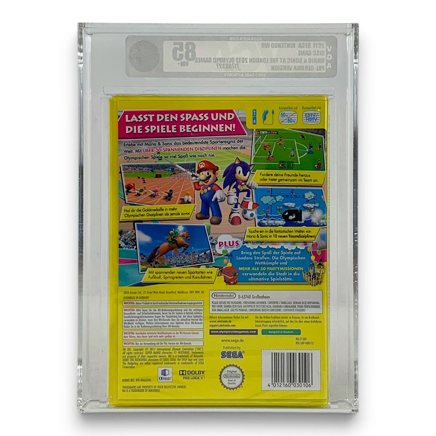 Mario & Sonic bei den Olympischen Spielen London 2012 VGGRADER SEALED 85 71740327 (DE) · Sammlerstück