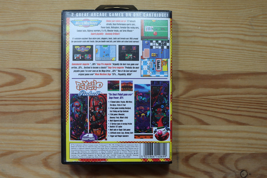2 in 1: Micro Machines + Psycho Pinball [Double Hits] (EU)