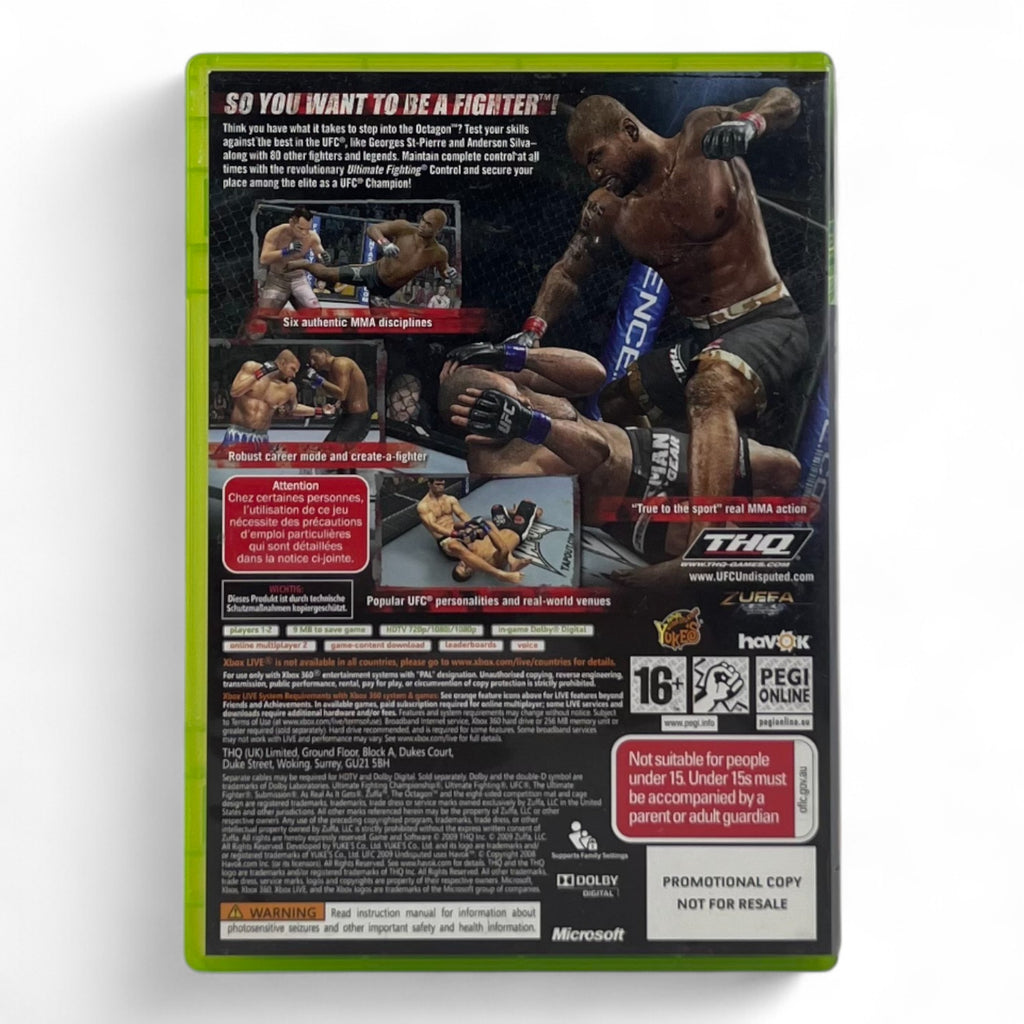 UFC 2009: Undisputed — Promo