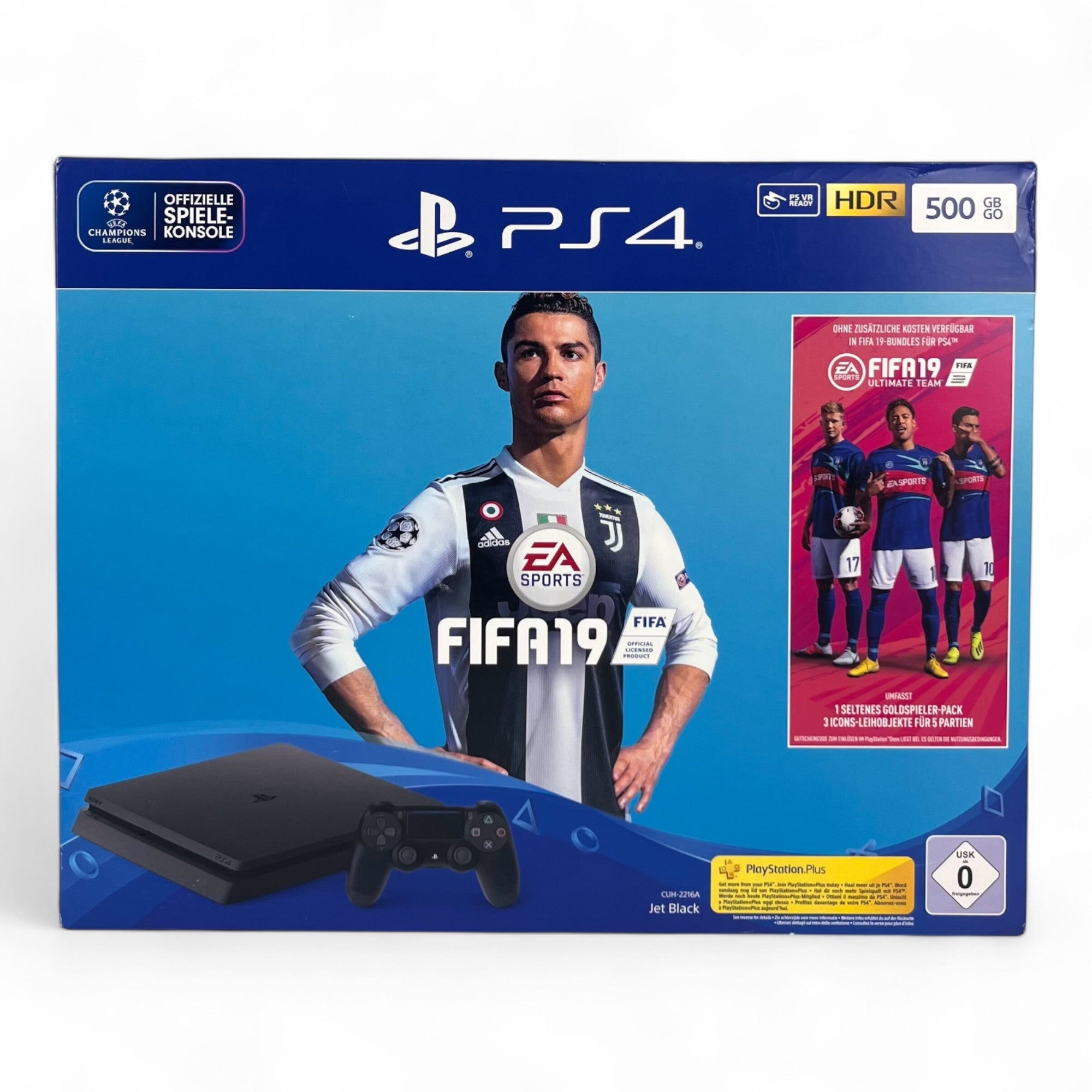 Konsole 500GB + Original Controller Fifa 19 Edition