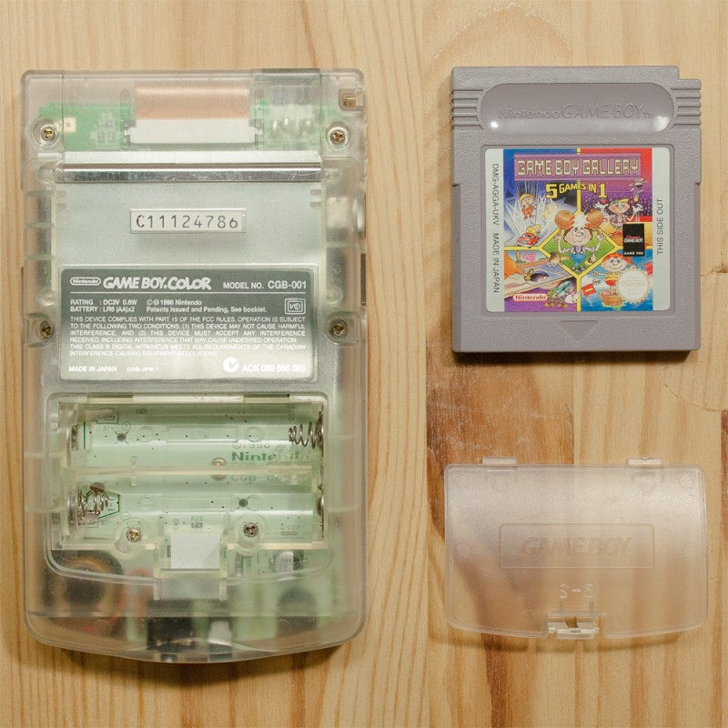 Konsole #clear + Spiel GB Gallery 5in1