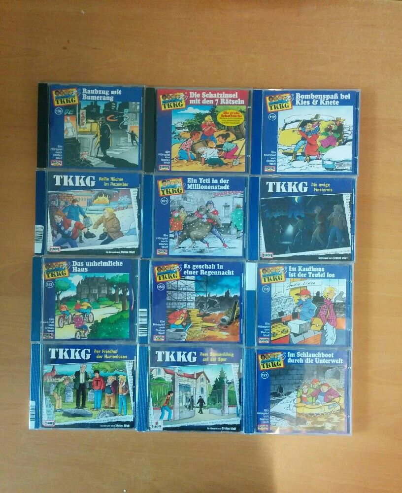 12 TKKG KINDER-CDs, Sammlung, Kids, Jungs, Mädchen - SET 81