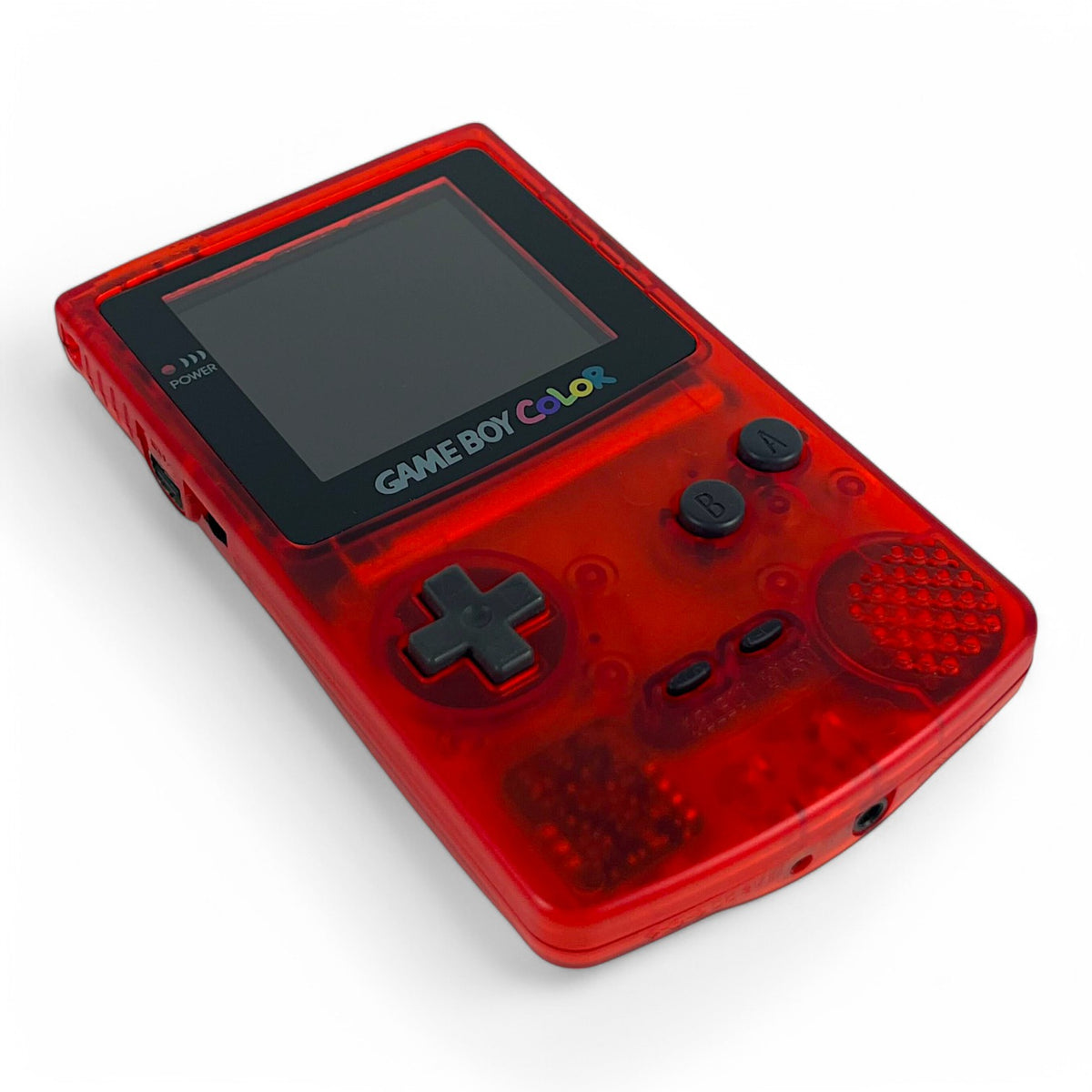 Konsole #Clear Red Q5 IPS Mod mit größerem Display [Retrosix]