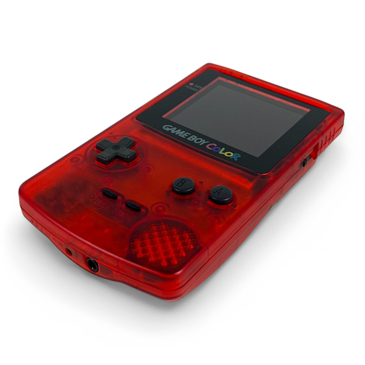 Konsole #Clear Red Q5 IPS Mod mit größerem Display [Retrosix]