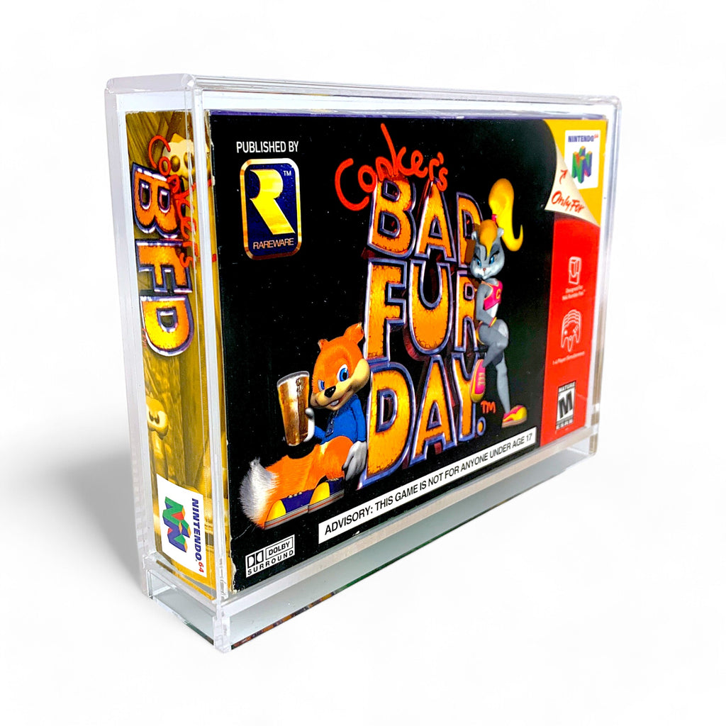Premium Acrylcase / 4mm Acryl Box mit UV- und Staubschutz für Nintendo 64 / N64 OVP's
