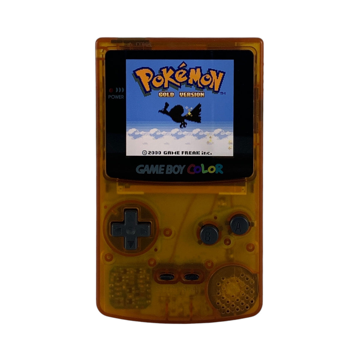 Konsole #Clear Orange Q5 IPS Mod mit größerem Display [Retrosix]