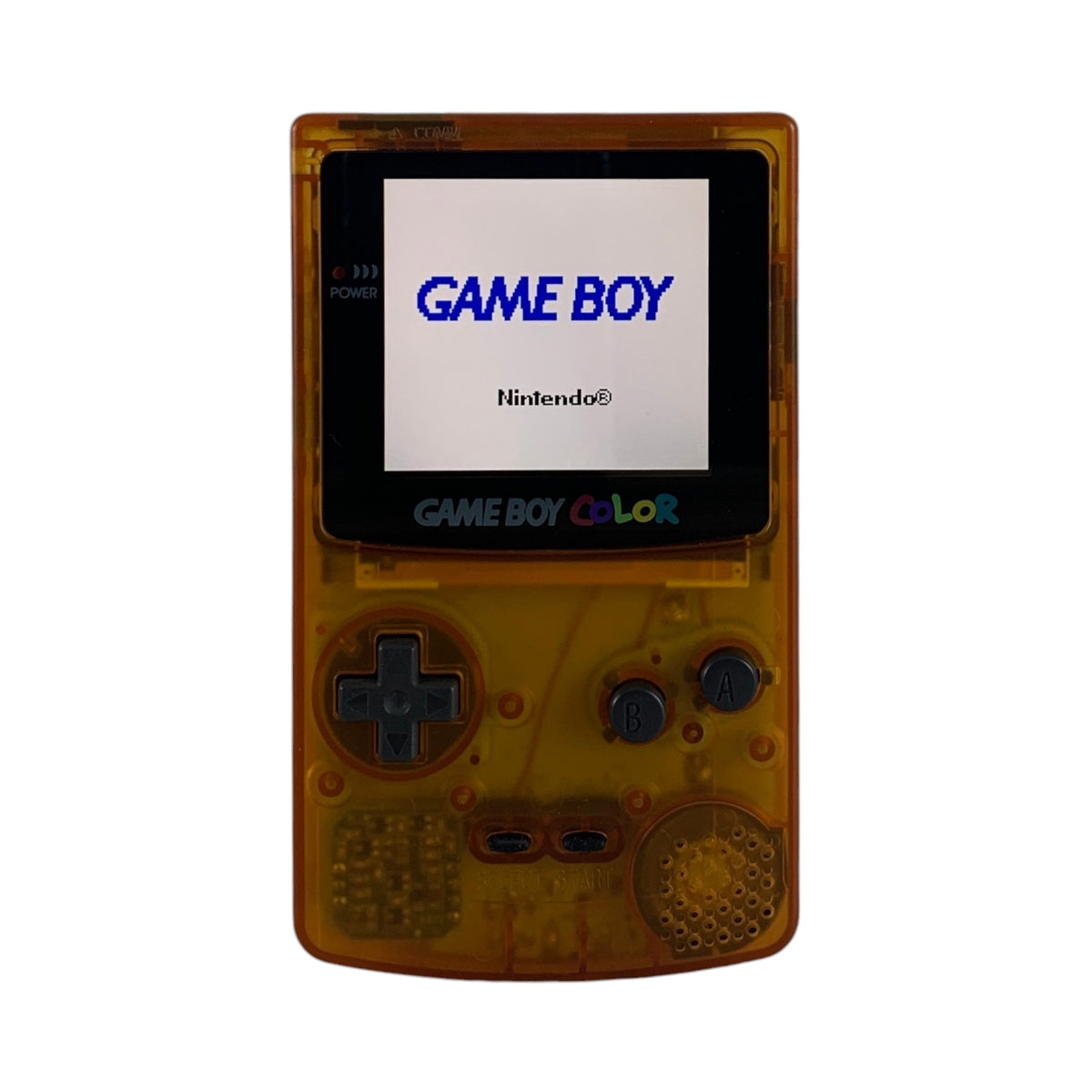 Konsole #Clear Orange Q5 IPS Mod mit größerem Display [Retrosix]