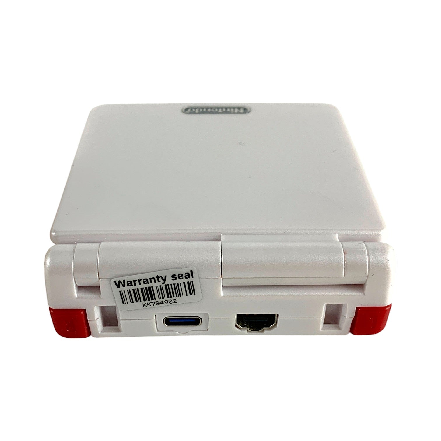 Konsole GBA SP inkl. Netzteil weiss mit roten Buttons