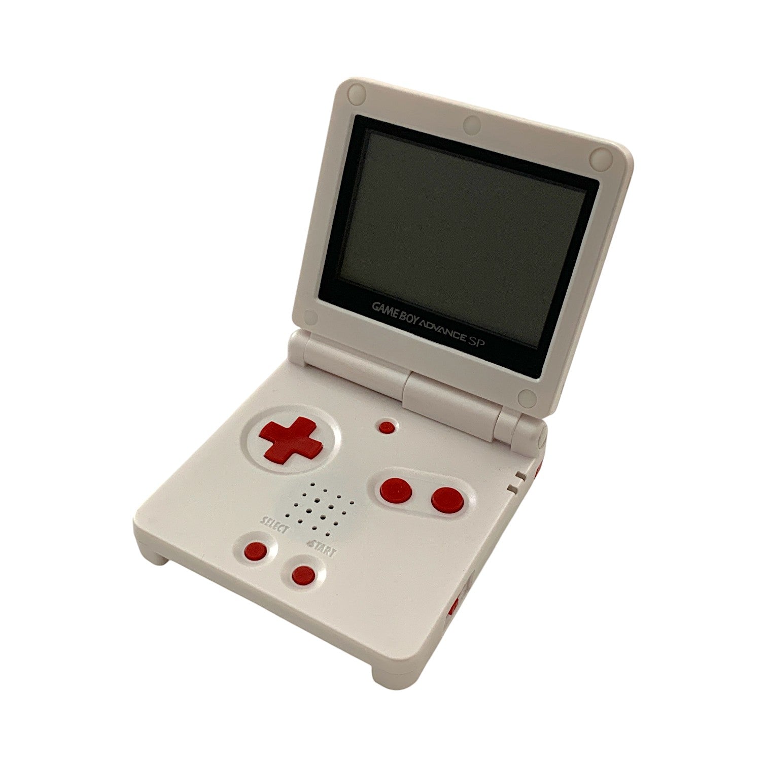Konsole GBA SP inkl. Netzteil weiss mit roten Buttons