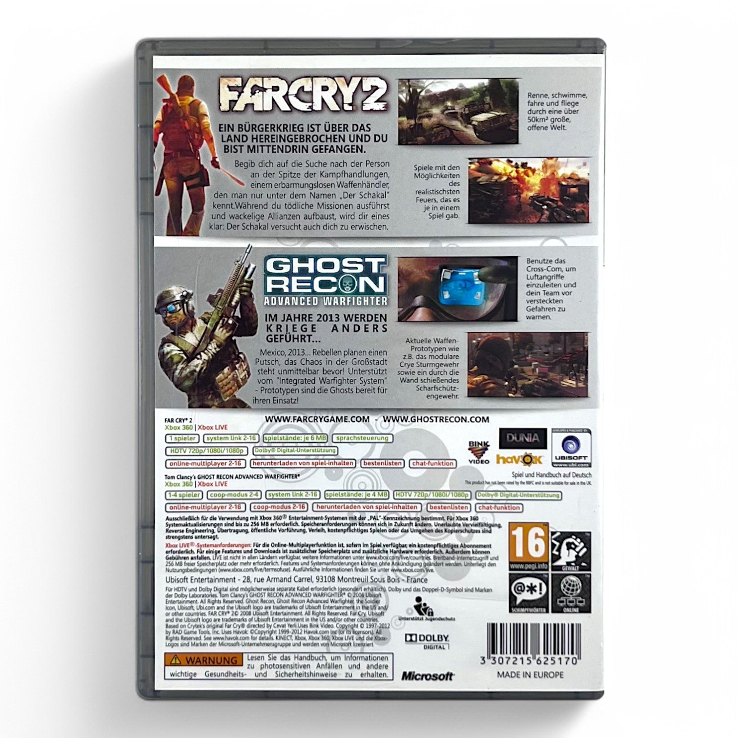 Far Cry 2 + Tom Clancy's Ghost Recon: Advanced Warfighter - Double Pack (AT) — Classics