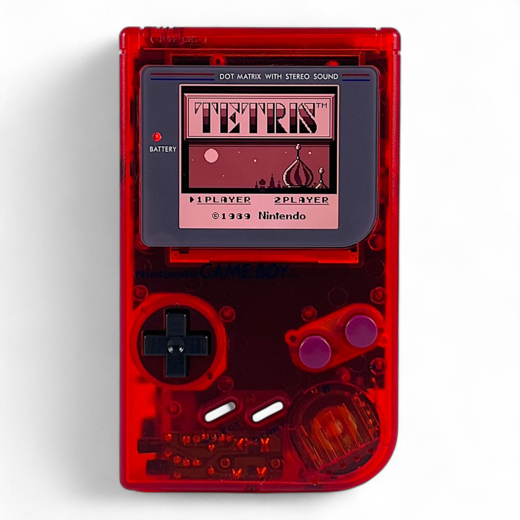 Konsole Classic DMG-01 rot-transp. IPS Q5 LCD Display Mod