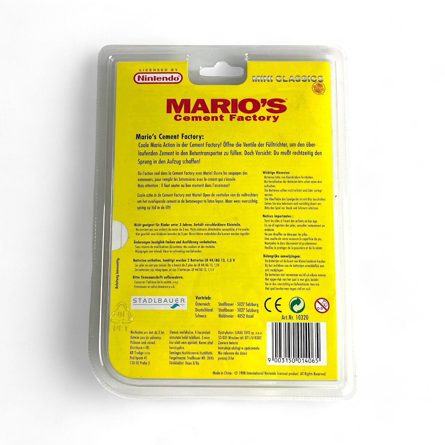 GameBoy Mini Classics: Marios Cement Factory gelb