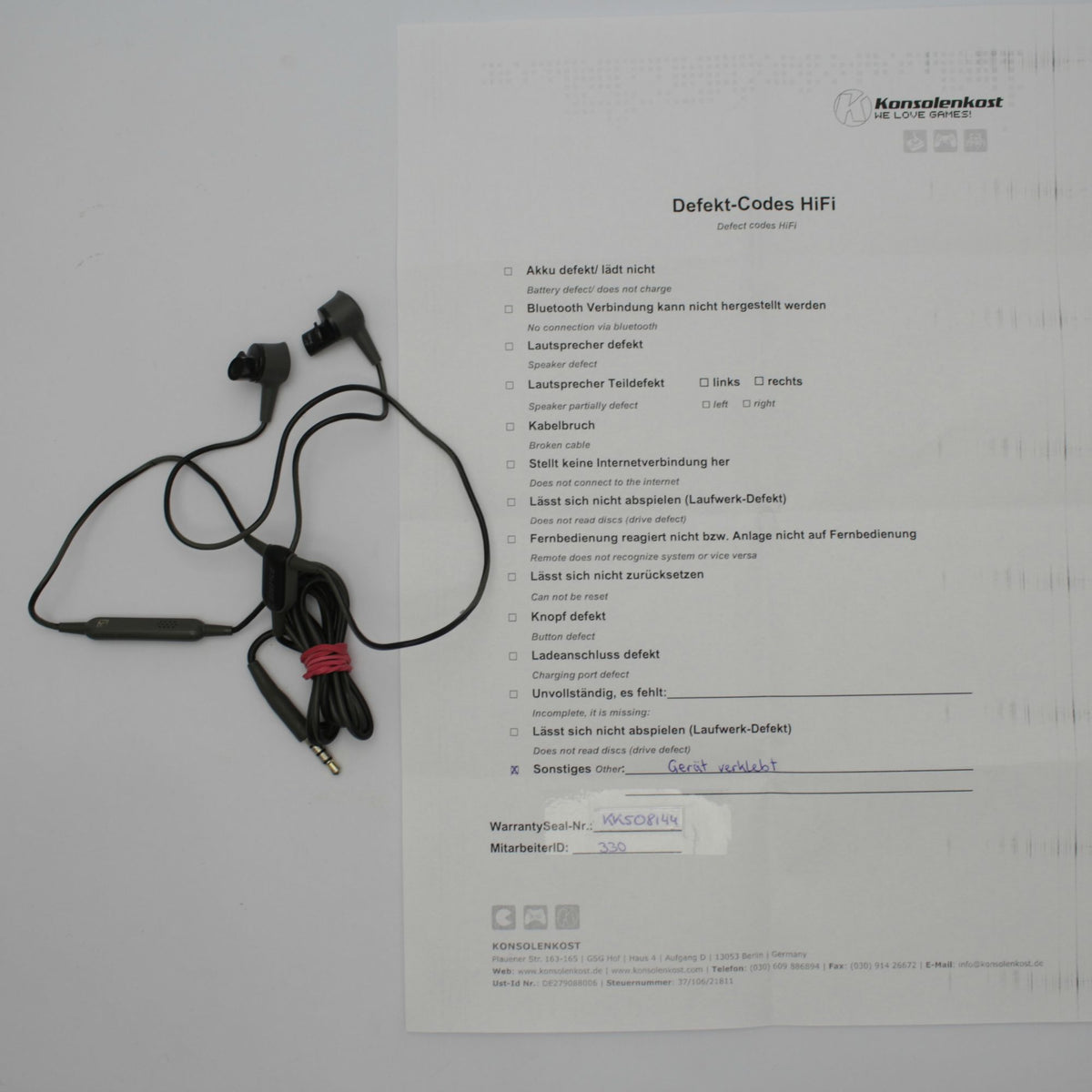 SA 1271: SoundSport In-Ear-Sport-Kopfhörer schwarz [Bose] SONSTIGES