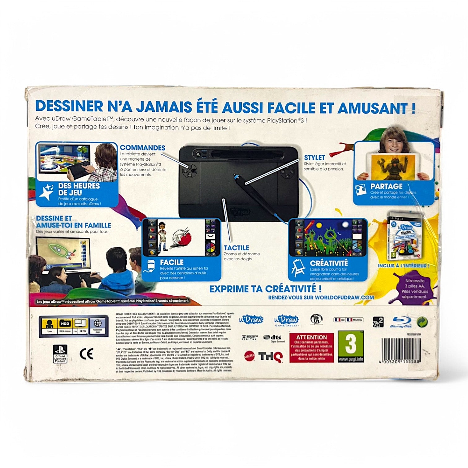 uDraw Studio: Dessiner Facilement + uDraw Game Tablet (FR) — Big Box