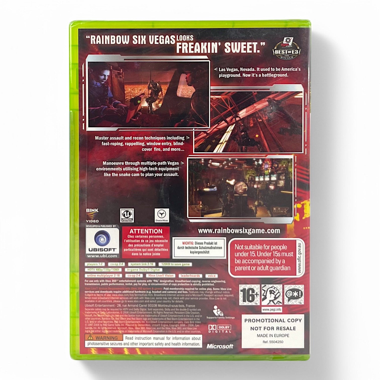 Tom Clancy's: Rainbow Six Vegas — Promo