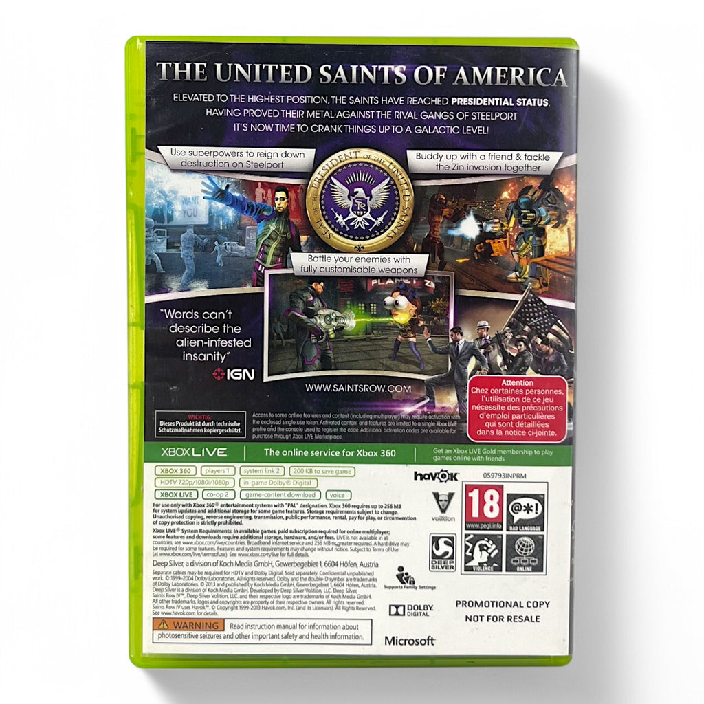 Saints Row IV — Promo