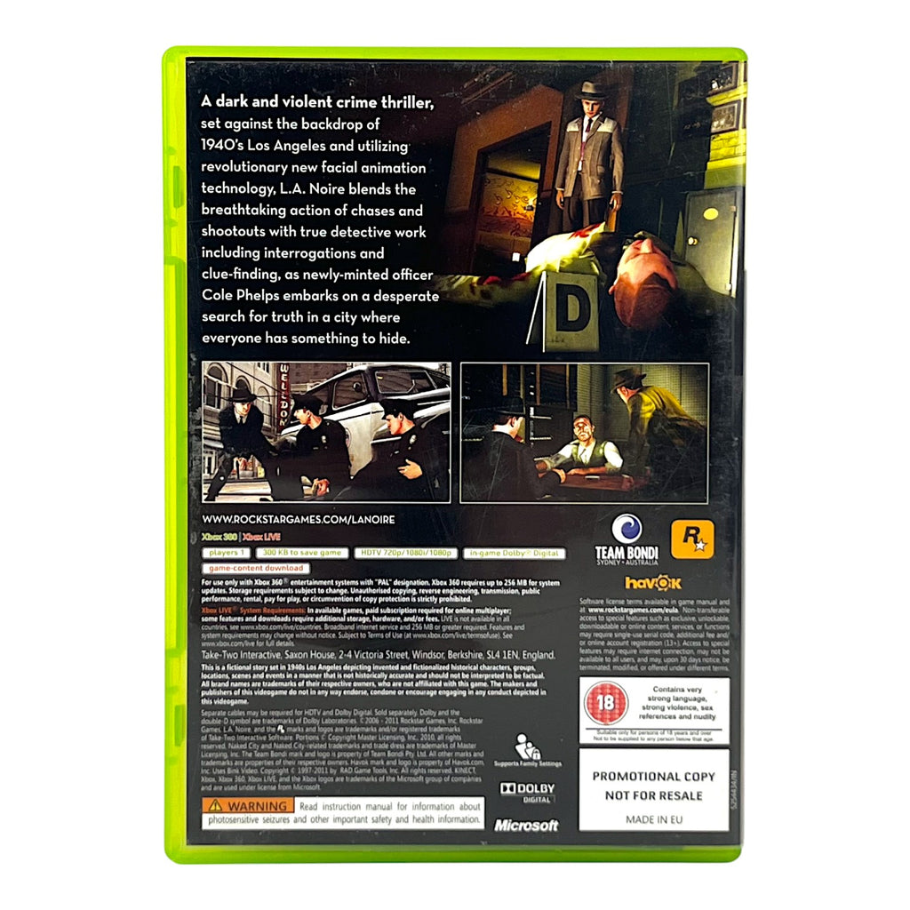 L.A. Noire (GB) — Promo