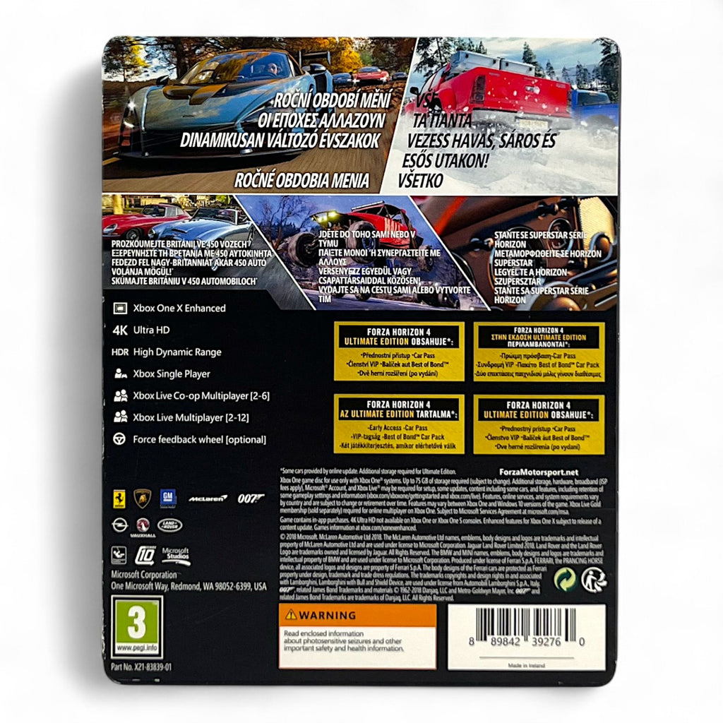 Forza Horizon 4 Ultimate Edition (CZ) — Steelbook